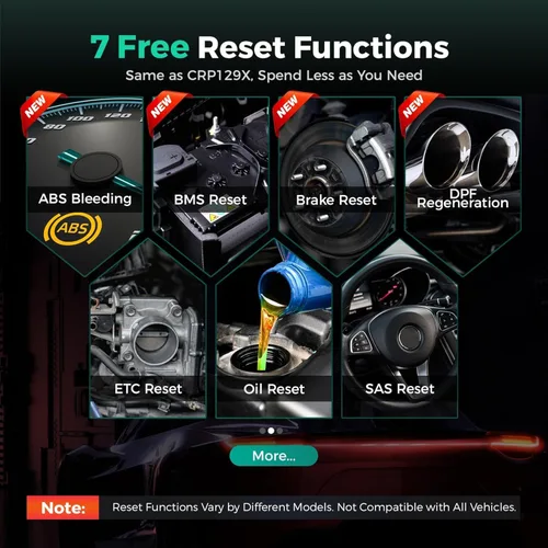 Miniatura 3 de LAUNCH Escáner OBD2 2026 US Ver. CRP123X V2.0 Elite, 7 herramienta de escaneo de restablecimiento, FCA SGW, lector de código de transmisión SRS ABS