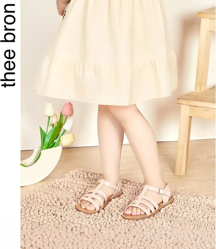 Miniatura 160 de THEE BRON Sandalias cómodas para niñas, zapatos para niños, sandalias rellenas