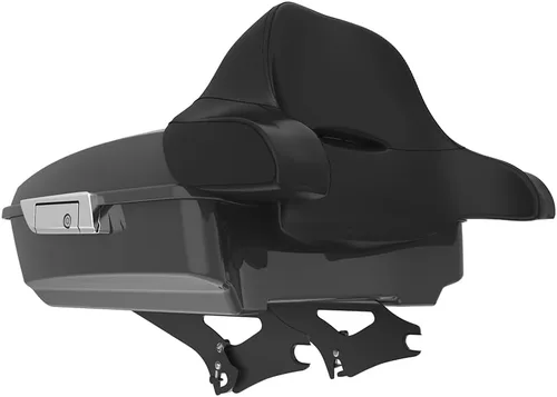 Miniatura 123 de King Tour Pack para Harley Alpine Green, cierre de paquete turístico, portaequipajes superior, soporte de montaje negro, placa de metal para Harley