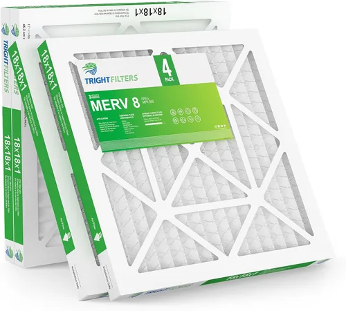 Miniatura 15 de TRIGHTFILTERS 12x12x1 Filtro de aire paquete de 6 unidades, duraderos filtros plisados MERV 8 para hogar HVAC CA y horno, filtro de aire compacto