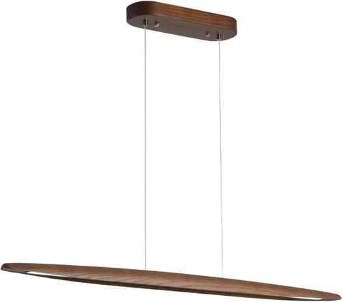 Miniatura 12 de YISDESIGN Lámpara Colgante Lineal LED de Madera de 59" 40W, Lámpara LED para Comedor Regulable, Lámpara Colgante para Comedor, Cocina, Isla, Mesa