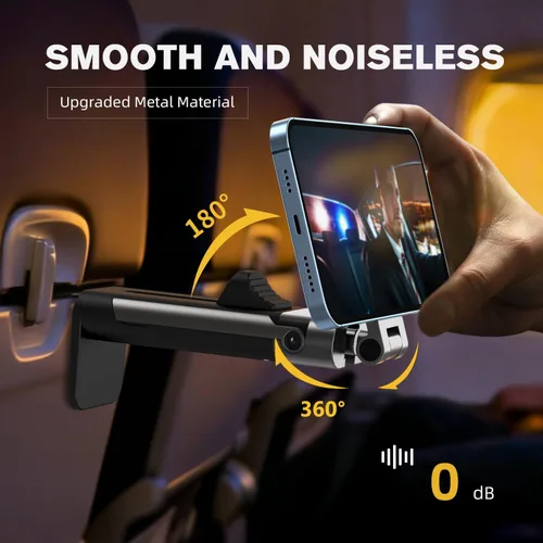 Miniatura 8 de Soporte de teléfono para hombre de viaje en avión, soporte de teléfono para MagSafe, soporte magnético plegable para teléfono para escritorio
