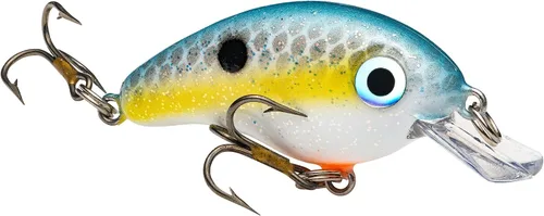 Miniatura 2 de Strike King Señuelo de pesca Bitsy Pond Minnow Crankbait, 3/32 oz, irresistible para los peces Sexy Shad