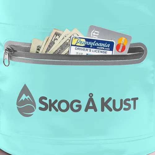 Miniatura 3 de Skog Å Kust DrySak - Bolsa impermeable con tapa enrollable para viajes y al aire libre - tamaños de 5, 10 y 20 litros Mint