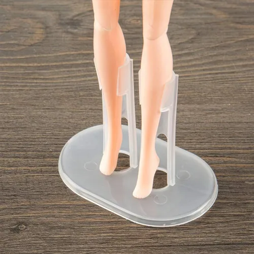 Miniatura 5 de ARTIBETTER Soporte de muñeca para pies de plástico transparente, juego de 12 piezas de 3.14 x 1.96 x 2.75 pulgadas, soporte vertical de exhibición