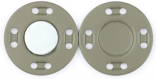 Miniatura 8 de Juego de 6 botones magnéticos, suministros de costura, hebilla magnética de metal, 3 pares de botones invisibles a presión para ropa, abrigo, Verde