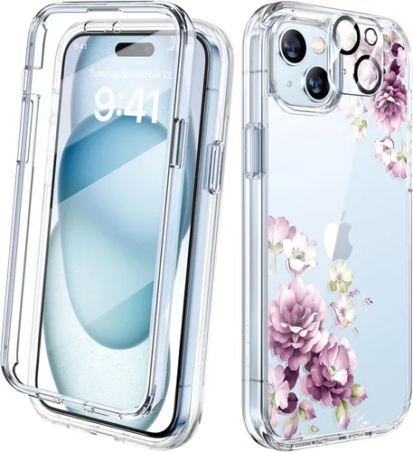 Miniatura 186 de Diaclara - Funda compatible con iPhone 11, carcasa resistente de cuerpo completo con protector de pantalla integrado sensible al tacto y Transparente
