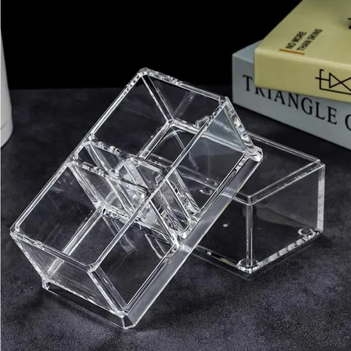 Miniatura 5 de Claro acrílico dos celosías té bolsas titular café azúcar bolsa caso huésped habitación cajas de almacenamiento YTBH-001
