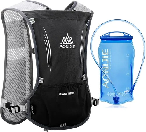 Miniatura 2 de AONIJIE Hydration Vest Pack Backpack 5L 5.5L Marathoner Running Vest Race Hydration for Women and Men Trail Run Hiking Jogging