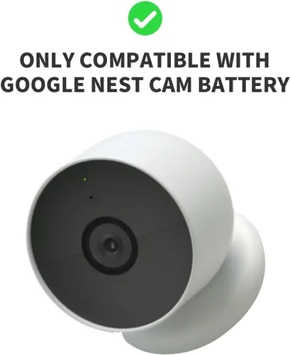 Miniatura 7 de Soporte antirrobo para Google Nest Cam (batería), cubierta protectora impermeable anticaída para cámara con cable de cadena de seguridad, accesorios
