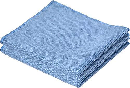Superio Paño de limpieza de microfibra azul para automóvil, casa, baño, paño milagroso de 16 x 16 pulgadas, sin rayas ni pelusas, sin detergente,