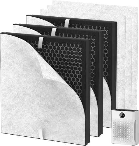 Miniatura 8 de Filtro de repuesto PR1 compatible con Mooka PR1 purificador de aire, paquete de 2 filtros H13 True HEPA para el hogar, habitación grande de hasta