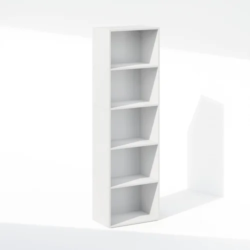 Miniatura 3 de Furinno Reed - Organizadores y almacenamiento de armario, organizador de armario de 5 niveles, estante abierto, para armario, dormitorio, sala