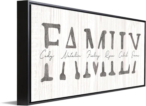 Miniatura 31 de Personal-Prints Arte Personalizado de PAPÁ e Hijos Personalizado con Todos los Nombres de los Niños Regalo Único y Personalizado para el Día