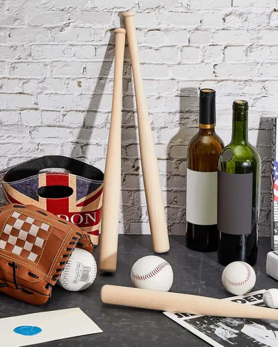 Miniatura 5 de Marsui Mini bate de béisbol de 18 pulgadas de madera sin acabar, pequeños bates de béisbol de madera sin pintar, bates de béisbol de madera sin