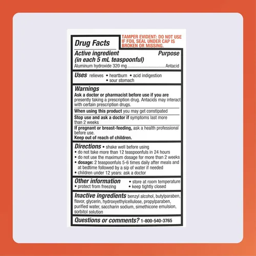 Miniatura 6 de Hidrogel de aluminio, USP 320mg/0.2 fl oz 16 oz por botella genérico para Amphojel Paquete de 6 en total 96 oz