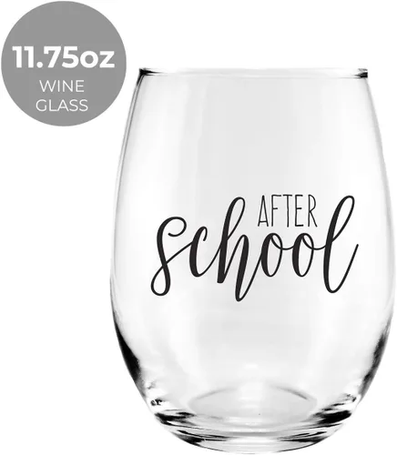 Miniatura 4 de Canopy Street Set de regalo de taza de café y taza de vino sin tallo, agradecimiento al profesor, proveedor de guardería con texto en inglés "Thank