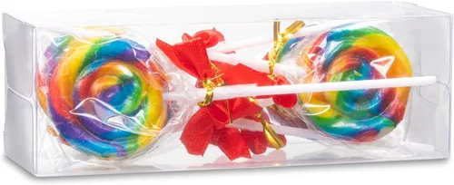 Miniatura 4 de Hammont Cajas de plástico PET transparentes – Contenedores de almacenamiento transparentes para recuerdos de fiesta, regalos, galletas, adornos