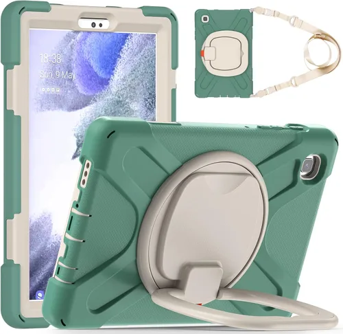 Miniatura 59 de 360 Rotation Case for Galaxy Tab ActivePro/Tab Active4 Pro/Active 5 Pro 10.1" Sturdy Cover Rotate Ring Stand Shoulder Carrying Strap Hand Strap