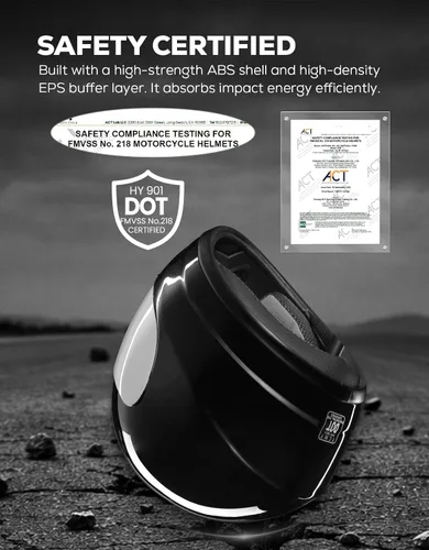 Miniatura 2 de XFMT DOT Casco de Motocicleta de Cara Completa Abatible para Calle Dirt Bike ATV Todoterreno con Visera Transparente para Hombres y Mujeres Adultos