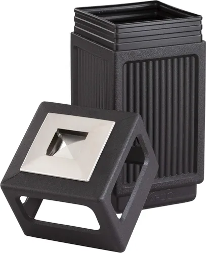 Miniatura 3 de Safco Canmeleon - Bote de basura comercial de 30 galones, para uso en interiores y exteriores, duradero y resistente a la intemperie con cenicero