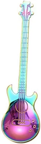 COMIART - Cucharas de té de acero inoxidable 18/10 de 4.7 pulgadas, para mezclar guitarra, café, té, saludable, elegante, multifuncional, para café