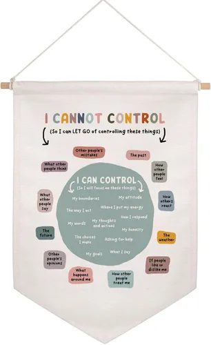 Miniatura 10 de Este es un espacio seguro para ser quien eres Arte de positividad neutral Bandera de pared para sala de juegos de niños Bandera de decoración