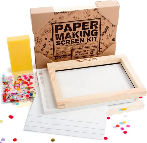 Kit de Fabricación de Papel A5 Impermeable Su Jae Paper: Kit de Arte Moderno para Adultos y Niños con Instrucciones en Vídeo