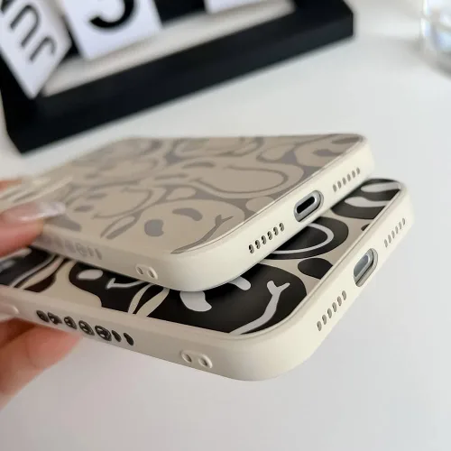 Miniatura 5 de Bonita funda divertida para teléfono compatible con iPhone 11, fundas femeninas de silicona líquida, goma de gel suave de dibujos animados, forro