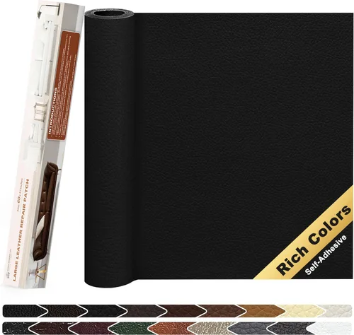 Miniatura 62 de KING MOUNTAIN Cinta de reparación de cuero, 16 x 60 pulgadas, gris, autoadhesiva, impermeable, ecológica