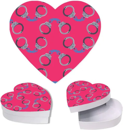 Miniatura 29 de Andaz Press Caja en forma de corazón para el día de San Valentín con tapa, divertida caja reutilizable en forma de corazón para tocino, caja de Bacon