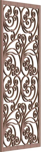 Miniatura 70 de 9 3/8"W x 24 3/8"H x 1/4"T Marilla Decorativos Paneles de Pared de Madera Calado, Abedul
