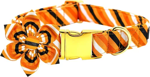 Miniatura 8 de Elegant little tail Collar de perro de San Patricio con flor, collares de perro con flores, trébol verde, regalo para mascotas, collares ajustables