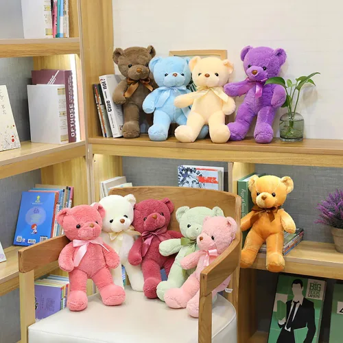 Miniatura 7 de Oso de peluche de 13.5 pulgadas, Animal de peluche, Juguete de peluche de oso teddy, Regalos para niños y bebés (Azul)