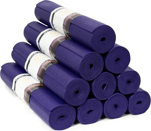 Miniatura 22 de Voyage - Tapete de yoga a granel, paquete de 10, 72 x 24 pulgadas, esterillas de yoga profesionales para estudio y gimnasio, 0.197 in de grosor