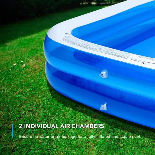 Miniatura 5 de Piscina inflable para niños, centro de natación familiar para niños, piscina de tamaño completo para niños, adultos, piscina fácil de configurar