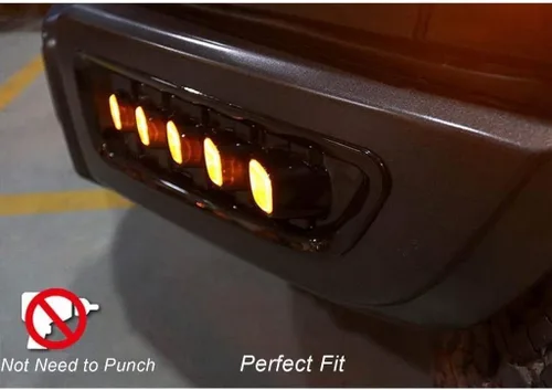 Miniatura 5 de Xotic Tech Switchback - Lámparas LED antiniebla con señal de giro de doble función, compatible con Ford F-150 Raptor 2017 en adelante, blanco/ámbar