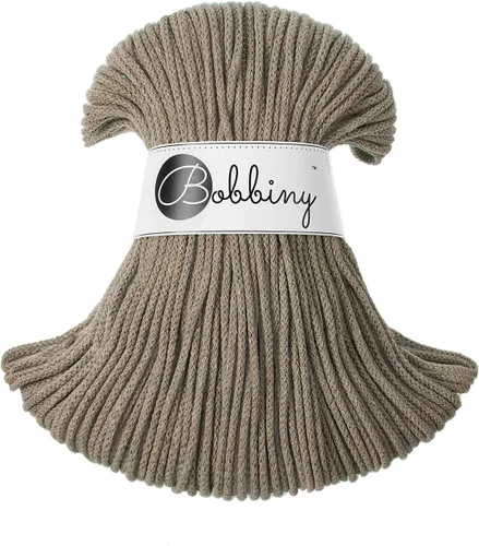 Miniatura 14 de Bobbiny Cordón de macramé trenzado junior de 0.118 in (aguamarina), 108 yardas/330 pies