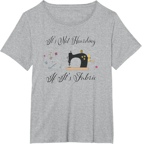Miniatura 73 de It's Not Hoarding If Its - Camiseta de costura para acolchado, Blanco, S