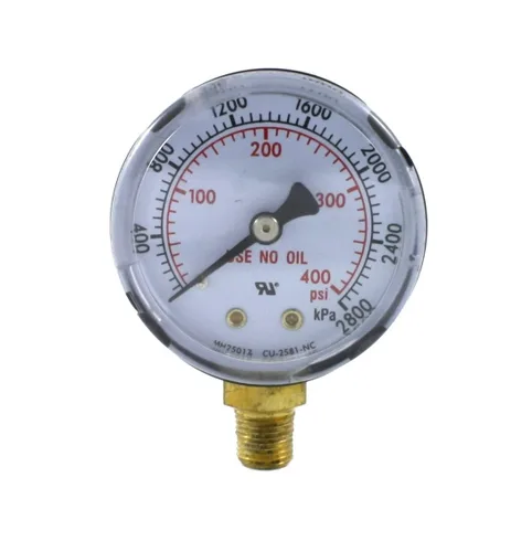 Miniatura 4 de SÜA - Manómetro de alta presión para regulador de acetileno 0-400 psi - 2 pulgadas para reguladores LDB