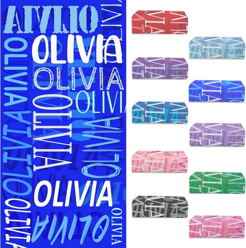 Toallas de playa personalizadas con nombre para niños y adultos, toallas de viaje personalizadas de microfibra para baño y piscina