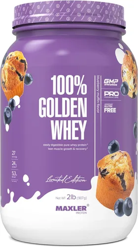 Miniatura 8 de Maxler 100% proteína de suero de leche dorada – 0.88 oz de proteína de suero de alta calidad en polvo por porción – Pre, post e intra entrenamiento