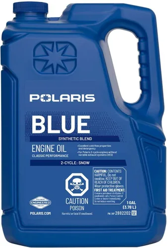 Polaris Aceite de Motor de 2 Tiempos de Mezcla Sintética Premium Jarra de 1 Galón OEM 2875036 2882202