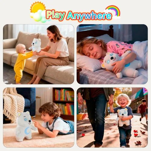 Miniatura 6 de Oso de peluche Moon Bear, lindas muñecas, suaves al tacto, exquisita artesanía, juguete de peluche cosido a mano, para todas las edades, diseño
