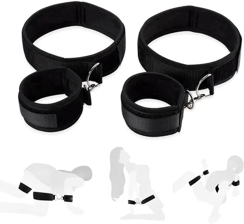 Bandas de resistencia sexual para hombres, para muslos, muñecas y tobillos, juguetes sexuales para cama, cuerda de servidumbre y cuerda para