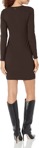 Miniatura 2 de GUESS Vestido esencial de lana de manga larga para mujer
