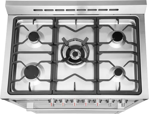 Miniatura 6 de Gama de gas COSMO COS-965AGC de 36 pulgadas con parrilla de 5 quemadores, horno de convección rápida de 3.8 pies cúbicos con cinco funciones