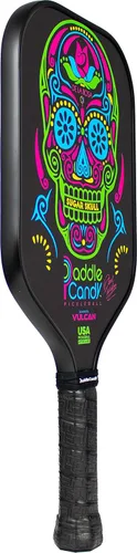 Miniatura 2 de Vulcan Paddle Candy Sugar Skull Pickleball Paddle Rendimiento híbrido Núcleo de polipropileno Aprobado por USAP Múltiples opciones