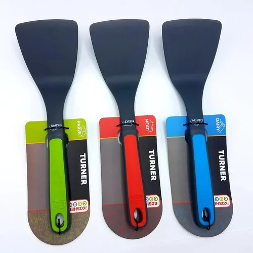 Miniatura 5 de Parve Green Turner Spatula – Utensilios de cocina de silicona resistente para cocinar y hornear – Mango ergonómico y agarre cómodo – Herramientas