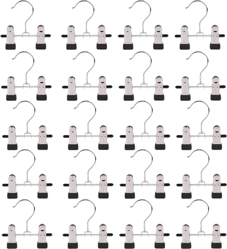 Miniatura 10 de Paquete de 20 ganchos para botas para colgar en el armario, ganchos para sombreros, pantalones, toallas, calcetines, bolsos, bolsos, ropa